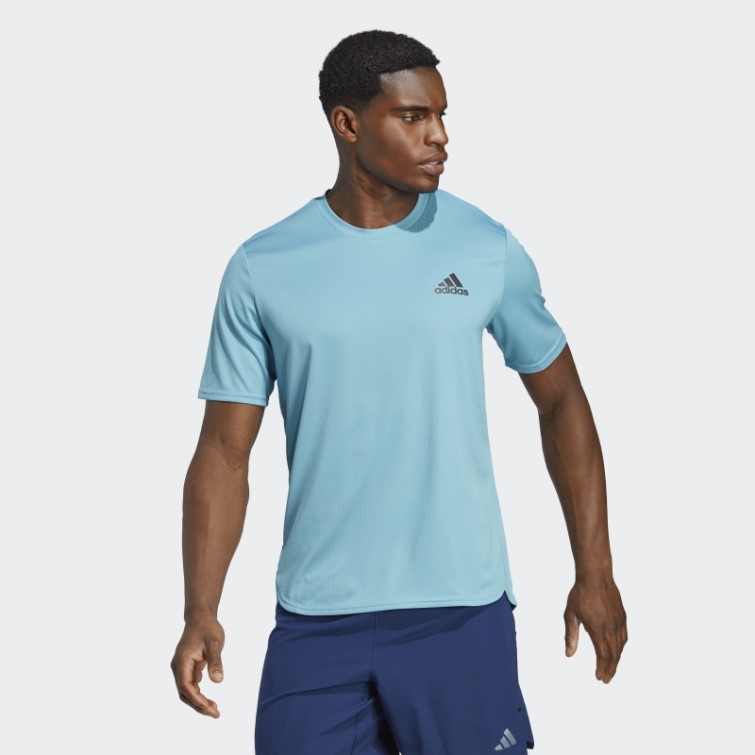 T-shirt Adidas Aeroready Conçu Pour Le Mouvement Bleu