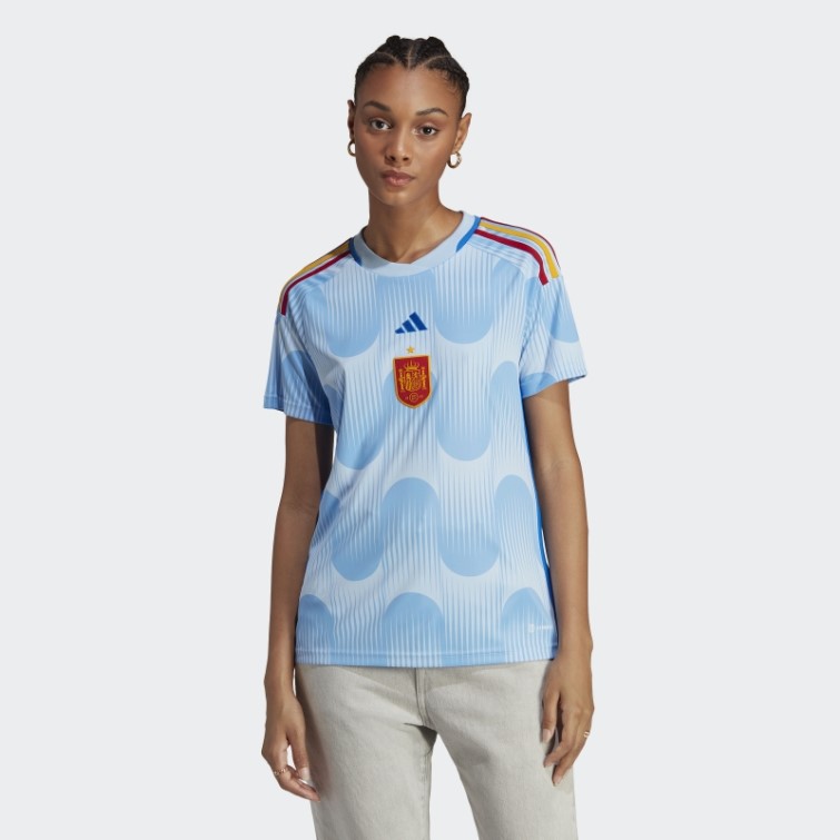 Adidas Maillot Bleu Lueur Espagne 22 Extérieur