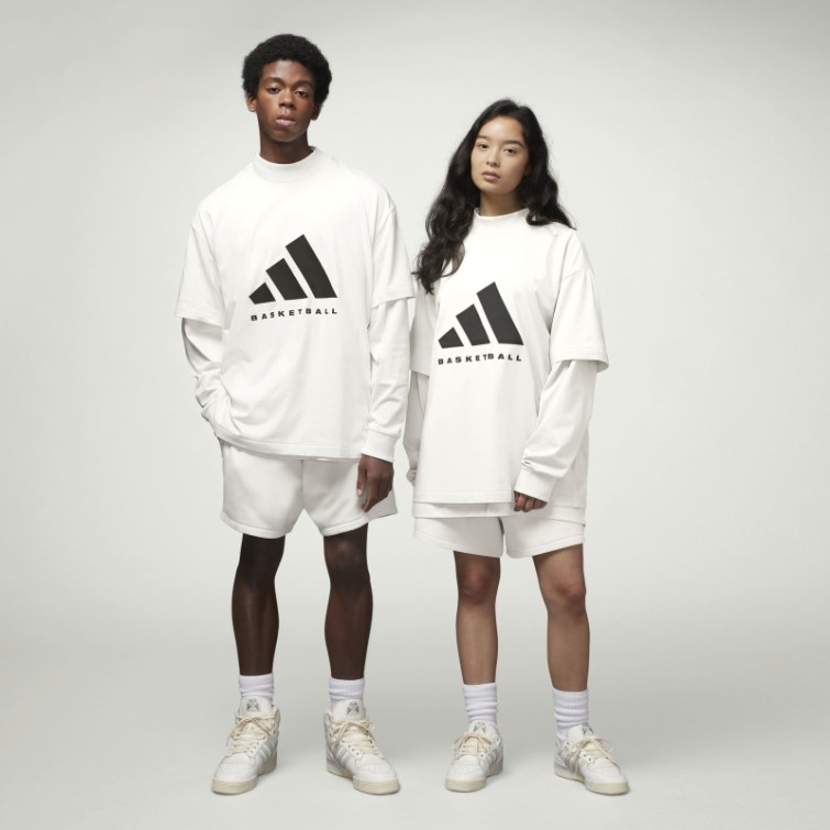 Short De Basket Adidas Blanc Chaud