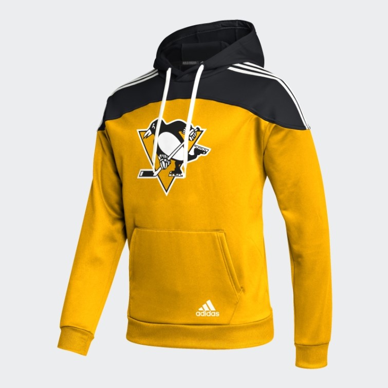 Pull à Capuche Adidas Pingouins Or Collégial