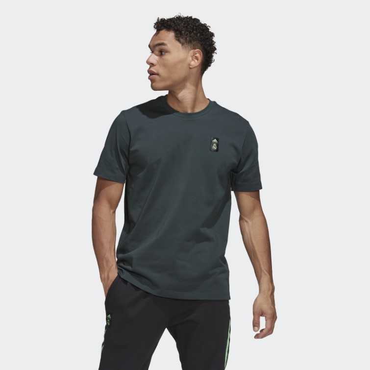 T-shirt En Coton épais Real Madrid Tiro 21 Lifestyler Adidas Vert