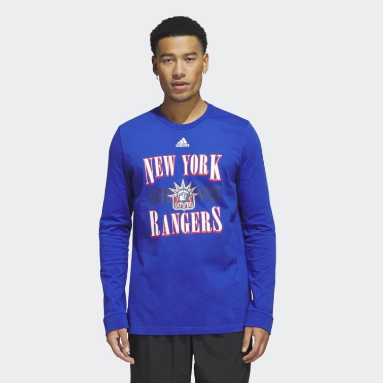 T-shirt Manches Longues Playmaker Rangers Bleu Royal Adidas