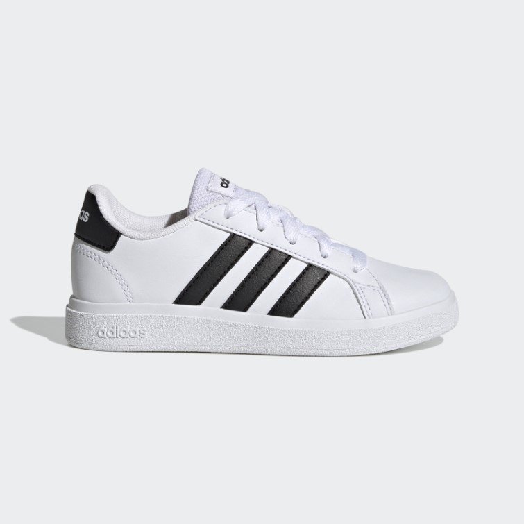Adidas Grand Court Lifestyle Tennis Chaussures à Lacets Noir