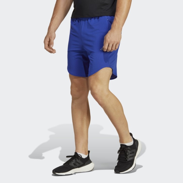 Short D'entraînement En Maille Hiit Bleu Adidas