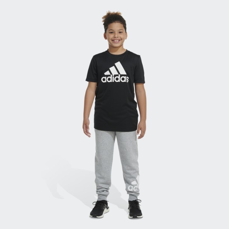 Adidas Ess Flc Htr Bos Jogging Gris Moyen