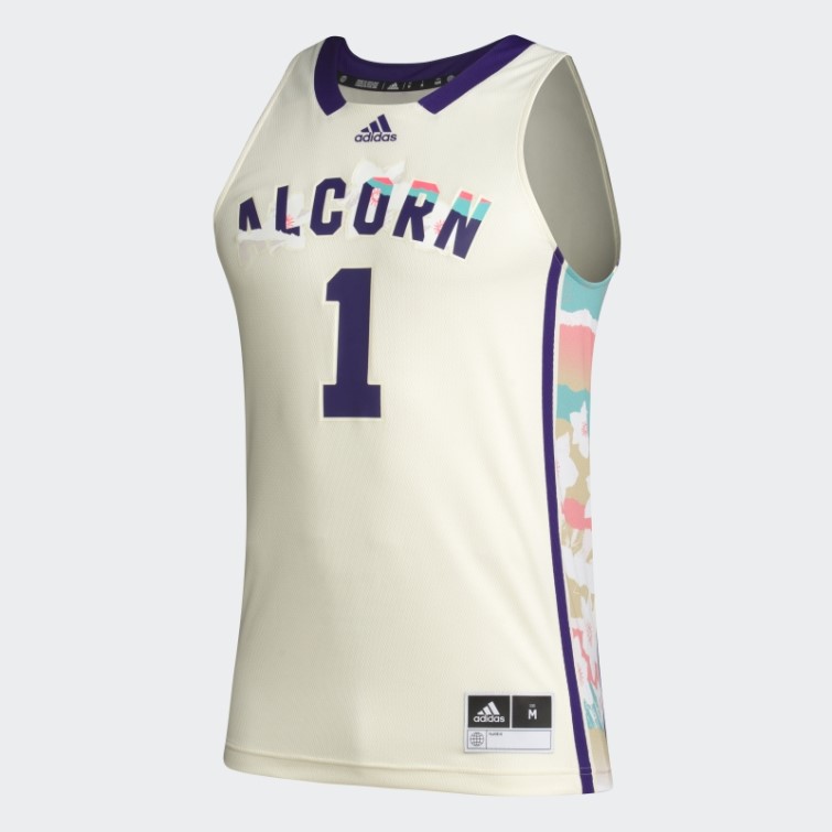 Maillot Adidas Alcorn State Hbe Blanc