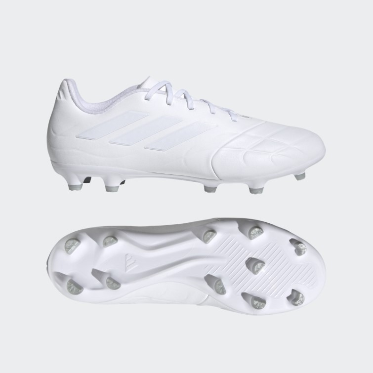 Adidas Copa Pure.3 Chaussures De Sol Ferme Blanc