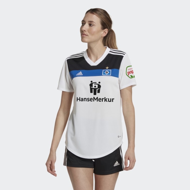Maillot Domicile Hamburger Sv 22/23 Blanc Adidas