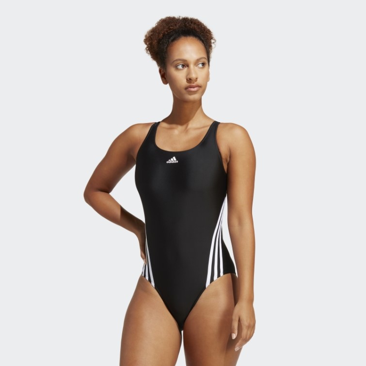 Adidas Maillot De Bain 3 Bandes Noir Chaud