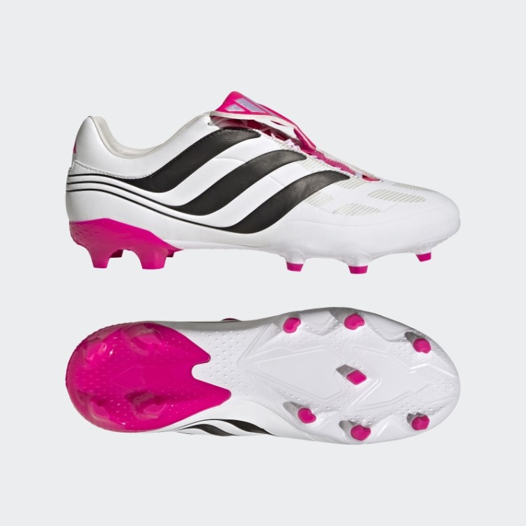Adidas Predator Precision.3 Chaussures De Sol Ferme Blanches