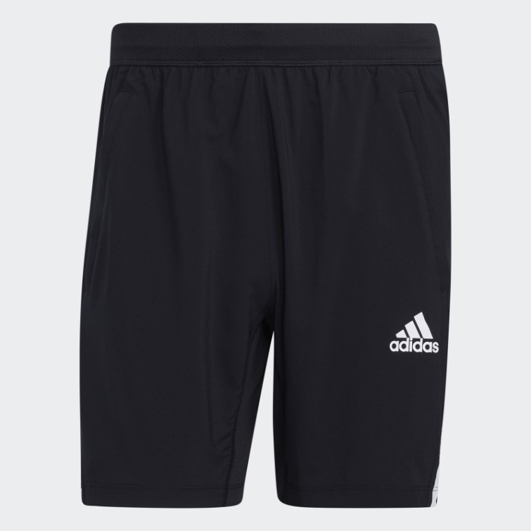 Adidas Short Noir Aeroready 3 Bandes 8 Pouces