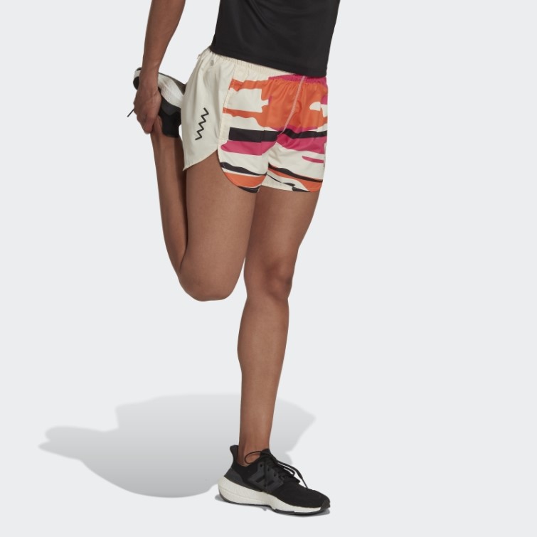 Ecru Tint Thebe Magugu Run Fast Short De Course Adidas