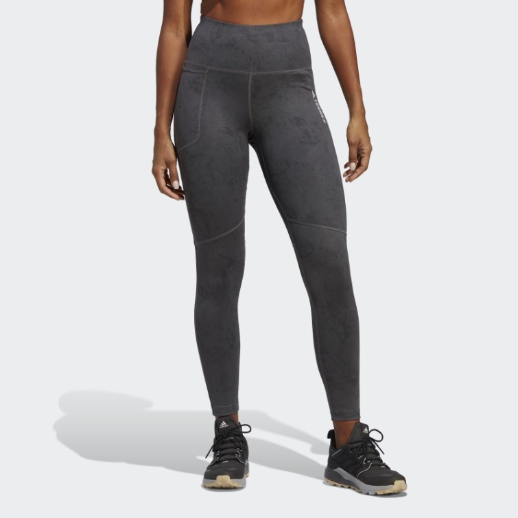 Legging Terrex Multi Imprimé Allover Adidas Gris