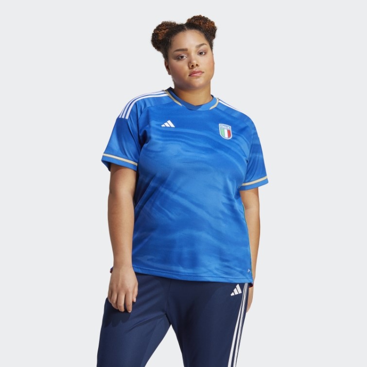 Maillot Domicile équipe Italie 23 Femmes (grande Taille) Adidas Bleu