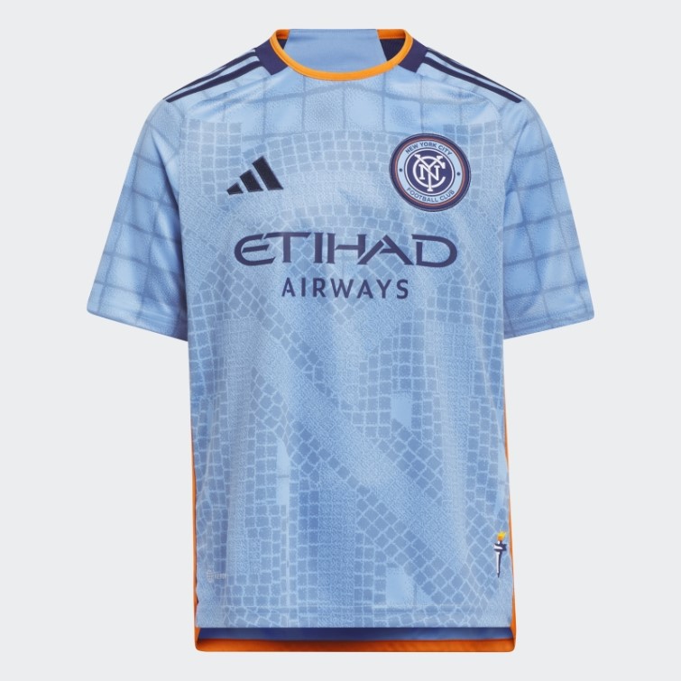 Maillot Domicile New York City Fc 23/24 Bahia Bleu Clair Adidas
