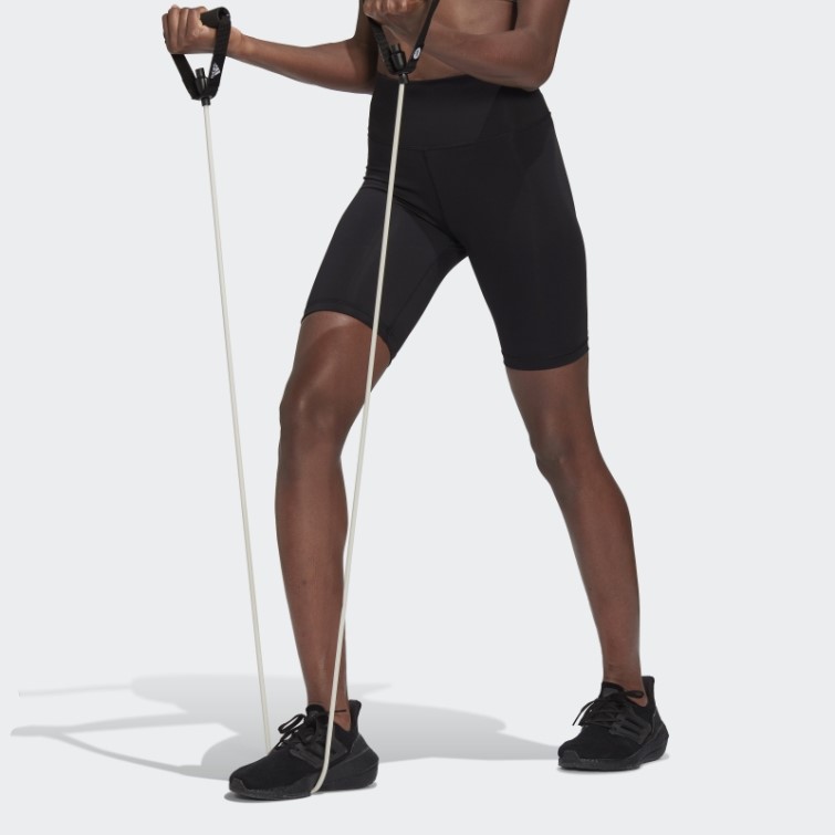 Adidas Optime Training Bike Leggings Courts Noir Chaud