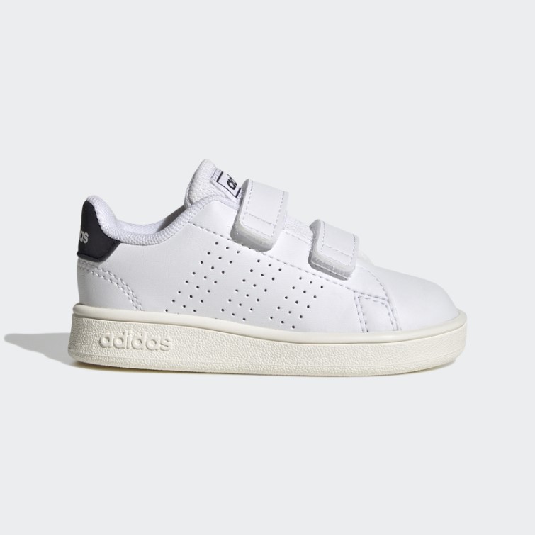 Adidas Avantage Lifestyle Court Deux Chaussures Auto-agrippantes Blanc