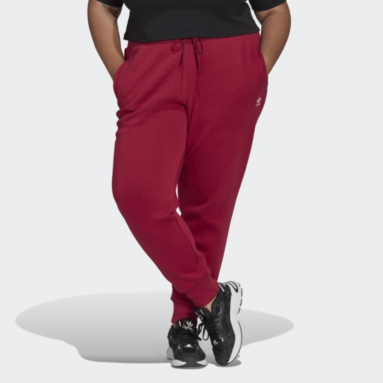 Adidas Adicolor Essentials Pantalon De Jogging Slim Polaire Bordeaux (grande Taille)