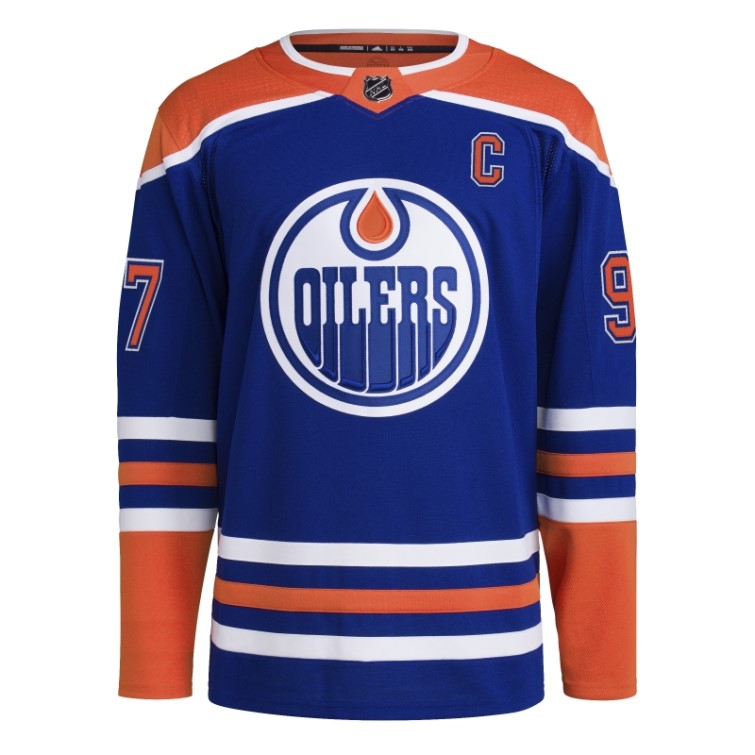 Maillot Royal 08 CCM-SLD Adidas Oilers Mcdavid Domicile Authentique