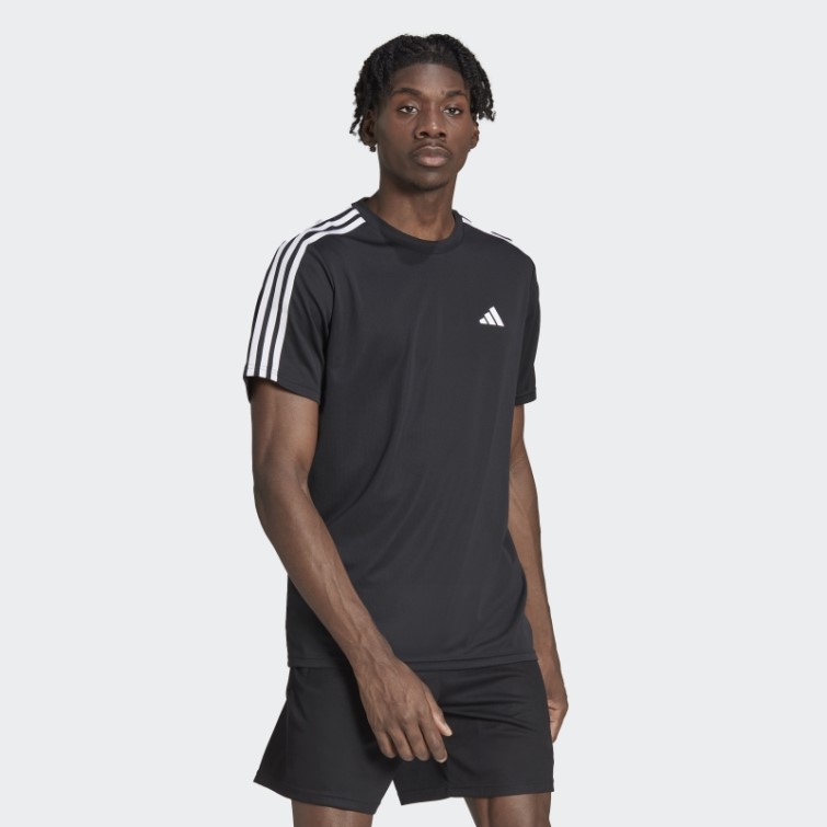 T-shirt D'entraînement à 3 Bandes Train Essentials Noir Adidas