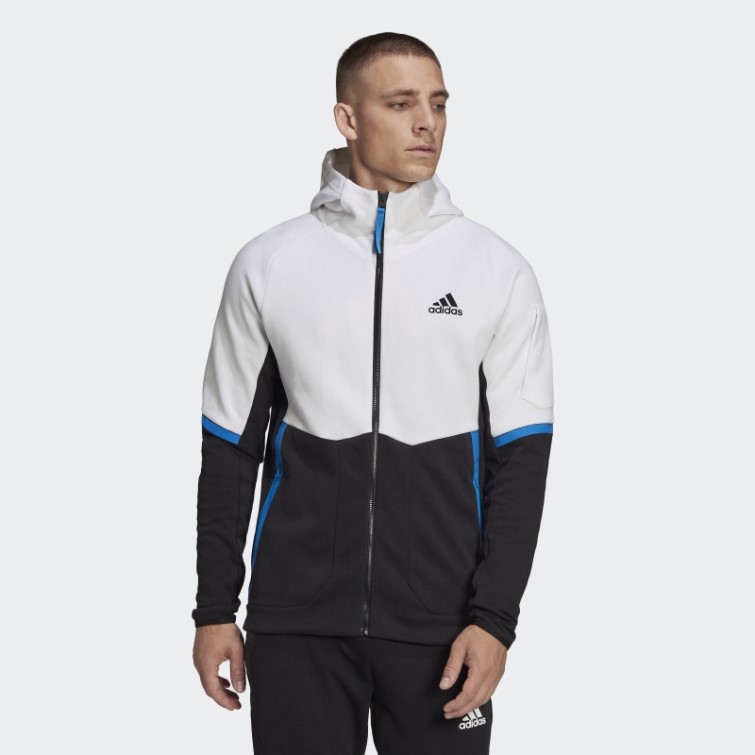 Conçu Pour Gameday Veste Entièrement Zippée Blanc Adidas