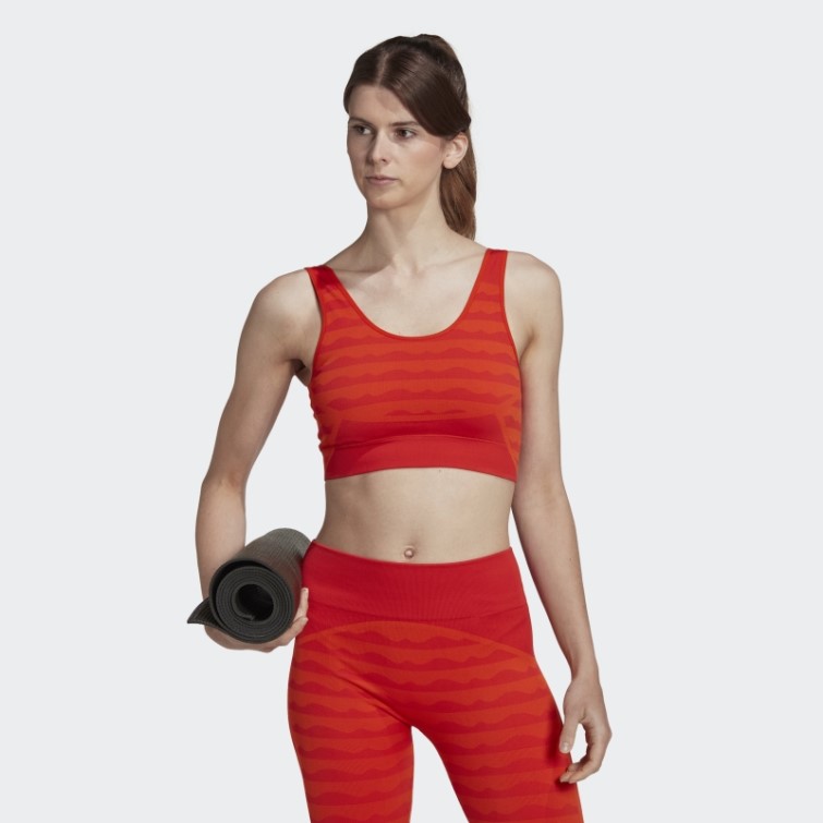 Brassière Aeroknit à Maintien Léger Marimekko Orange Adidas