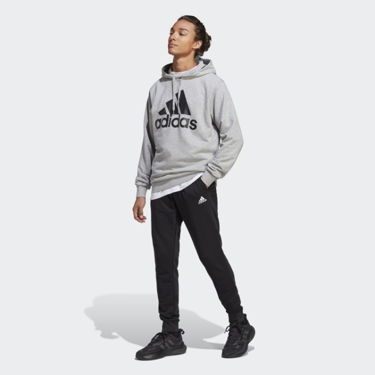 Adidas Survetement éponge Gros Logo Gris Moyen
