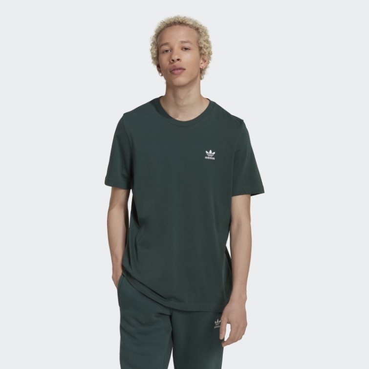 Tee Shirt Adicolor Essentials Trèfle Vert Minéral Adidas