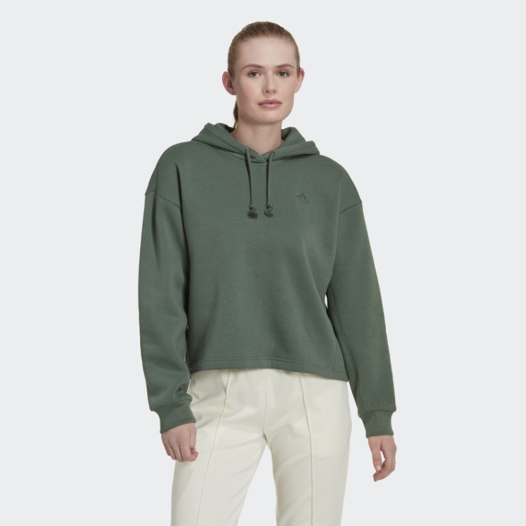 Adidas Sweat à Capuche Vert Oxyde All Szn Polaire