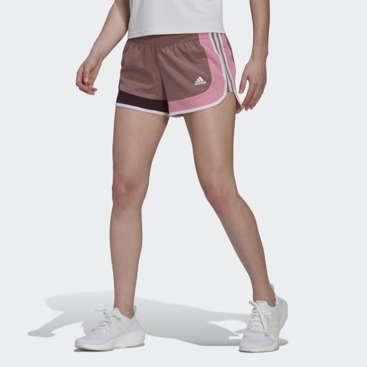 Adidas Marathon 20 Colorblock Short De Course Violet