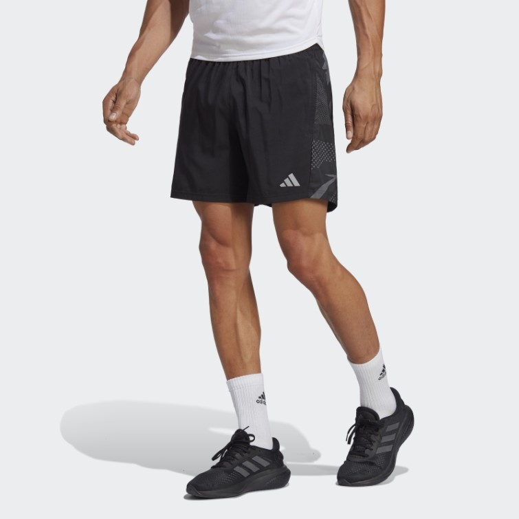 Adidas Possède Le Short Saisonnier Run Noir