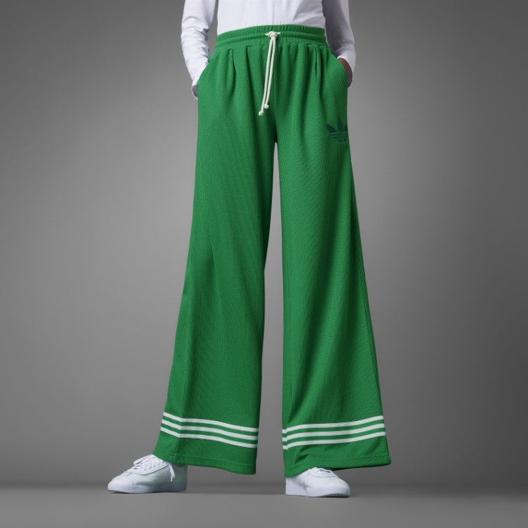 Pantalon Large En Tricot Adidas Adicolor 70s Vert