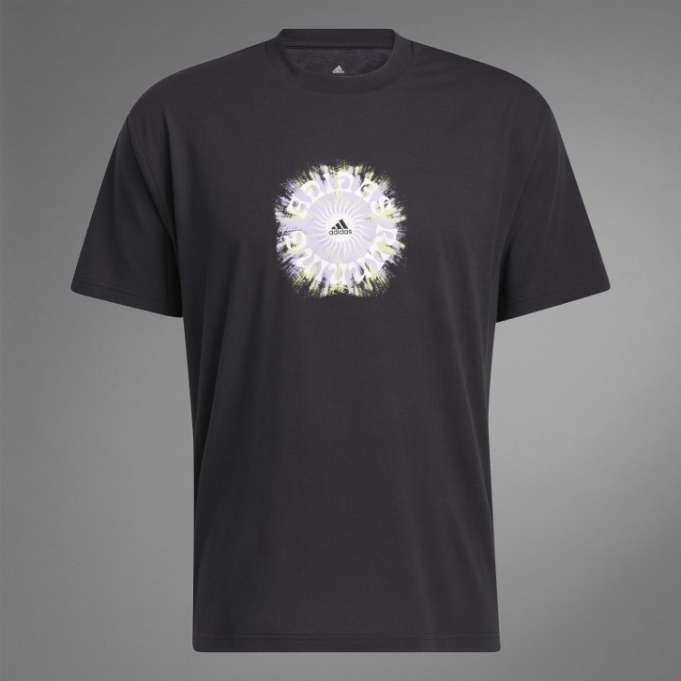 T-shirt Graphique Running (neutre) Noir Adidas