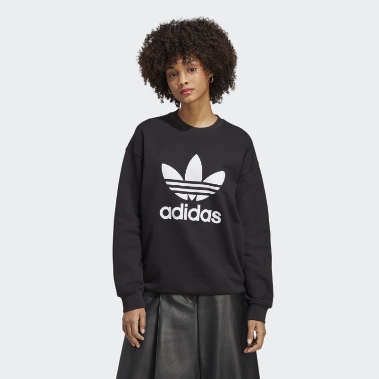Sweat Trèfle Crew Noir Adidas