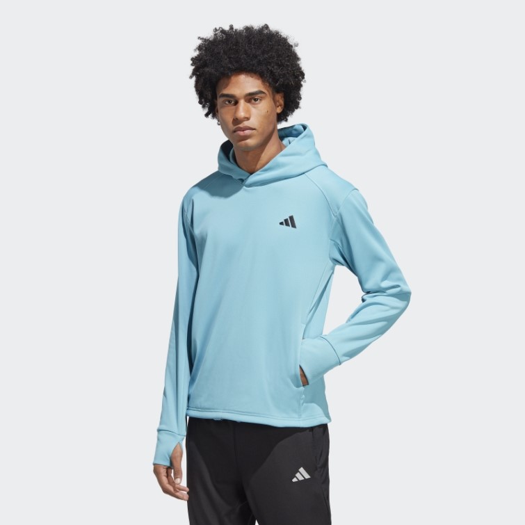 Adidas Made To Be Remade Aeroready Running Sweat à Capuche Bleu