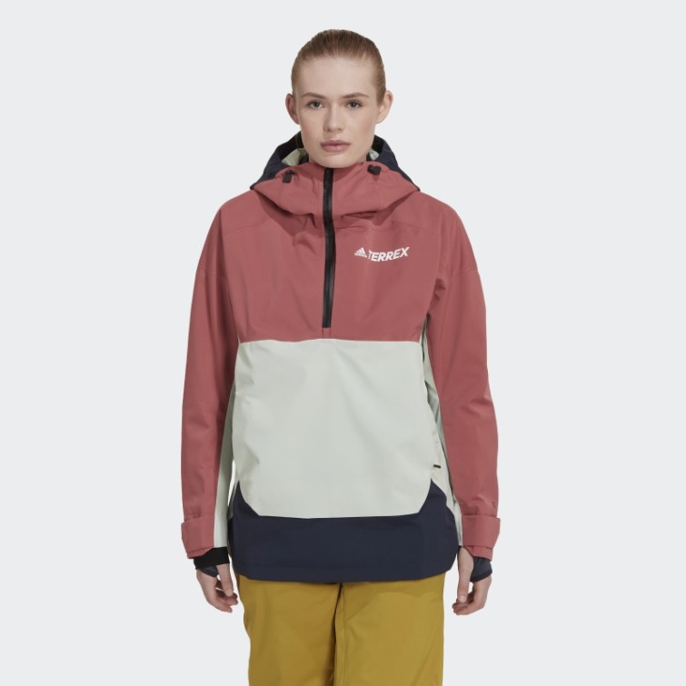 Anorak De Neige Adidas Terrex 2 Couches Rain.rdy Rouge