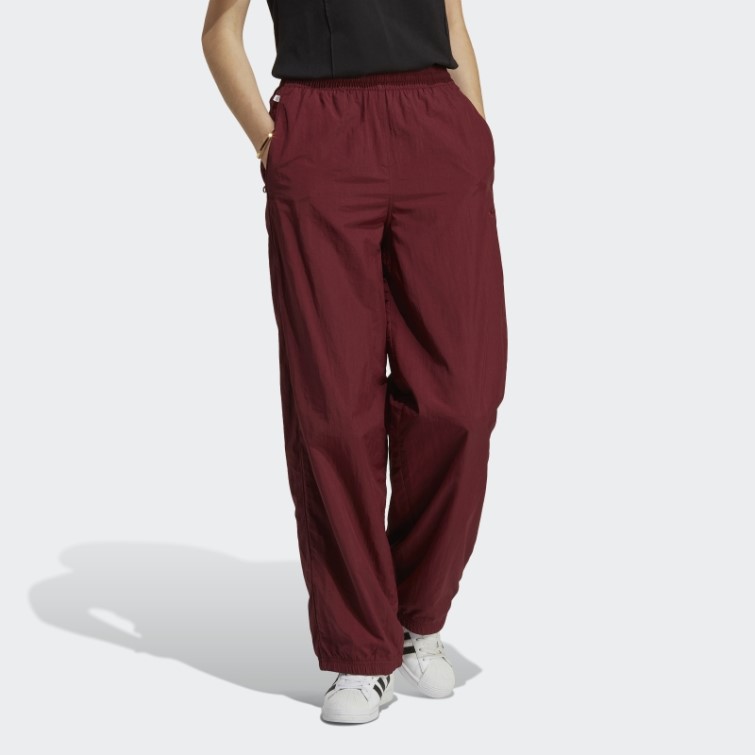 Pantalon De Survêtement En Nylon Premium Essentials Rouge Adidas