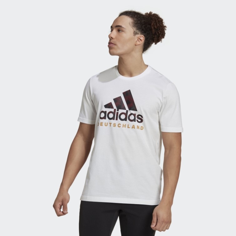 Allemagne Adn Graphique Tee Blanc Adidas