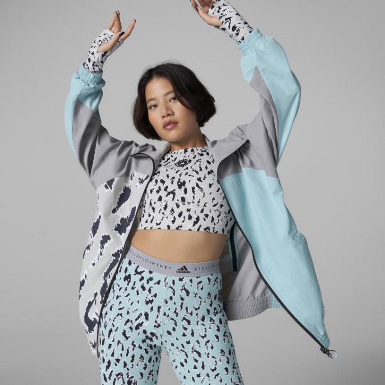 Splash Adidas By Stella Mccartney Haut De Survêtement à Imprimé Animal Fashion