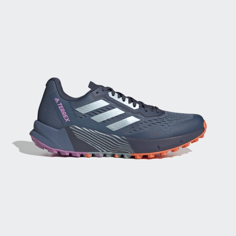 Adidas Terrex Agravic Flow 2 Chaussures De Course Sur Sentier Gris Avec