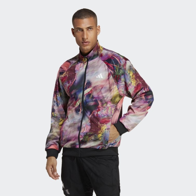 Adidas Melbourne Tennis Stretch Woven Reversible Jacket Noir