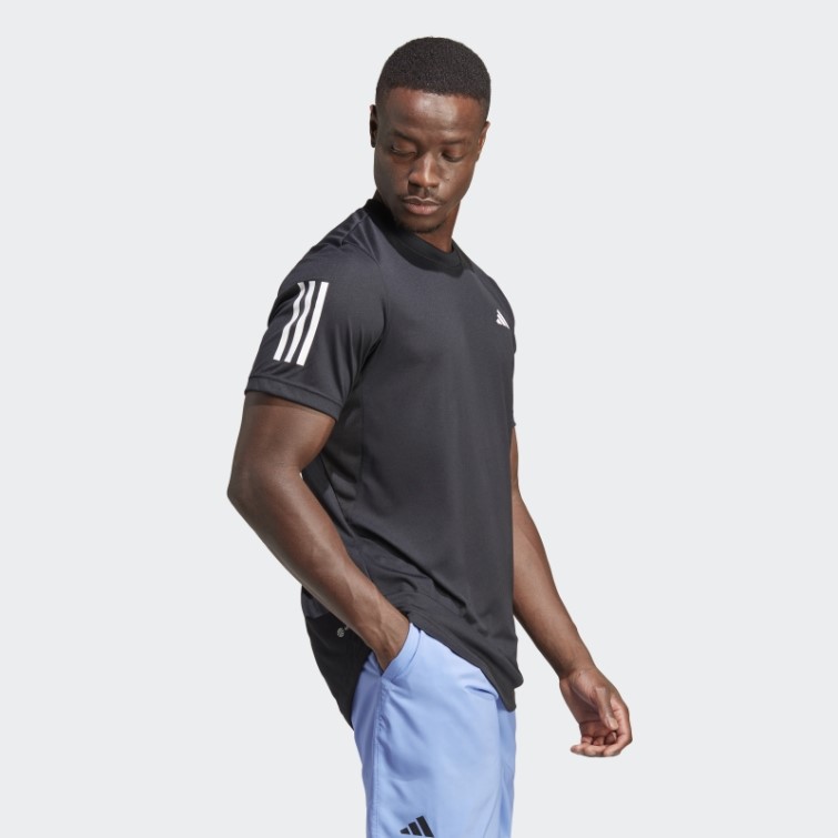 T-shirt De Tennis Adidas Club à 3 Bandes Noir