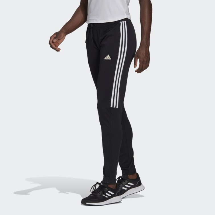 Aeroready Sereno Cut 3-stripes Slim Tapered Bas De Survêtement Adidas Noir