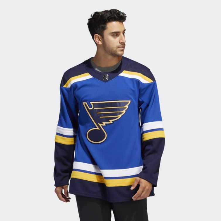 Maillot Blues Home Authentique Adidas St Louis Royal
