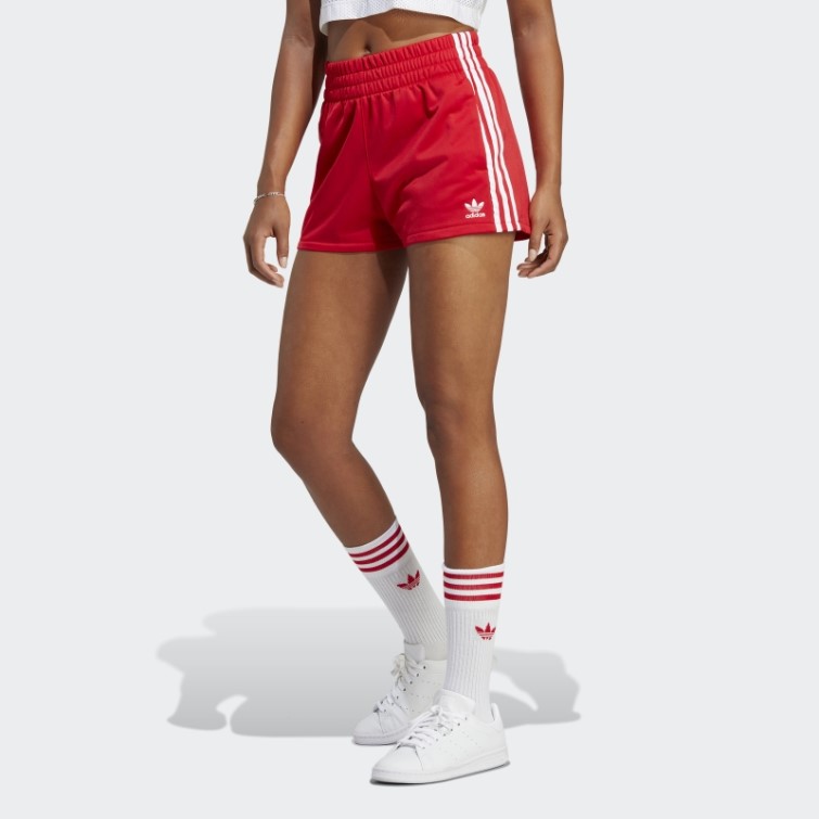 Short 3 Bandes écarlate Adidas