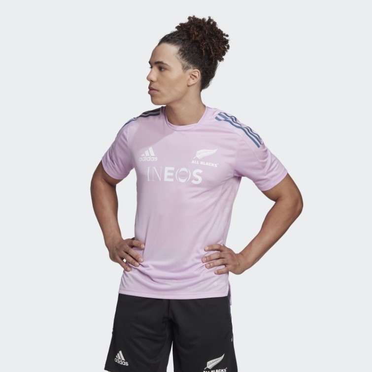 T-shirt All Blacks Rugby Performance Lilas Adidas