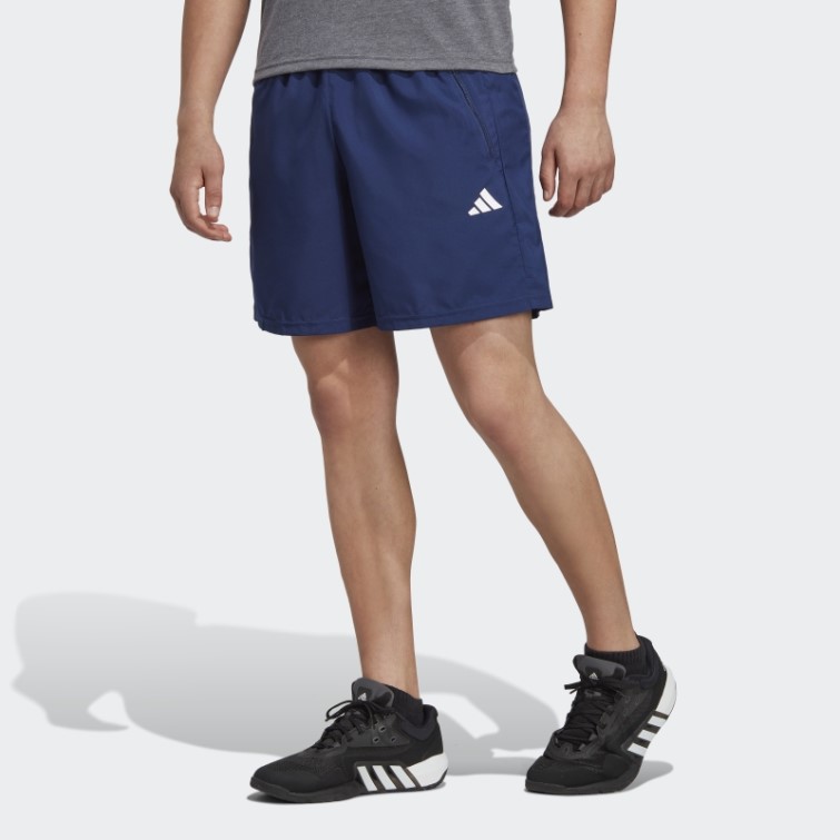 Short D'entraînement Tissé Adidas Train Essentials Bleu Foncé
