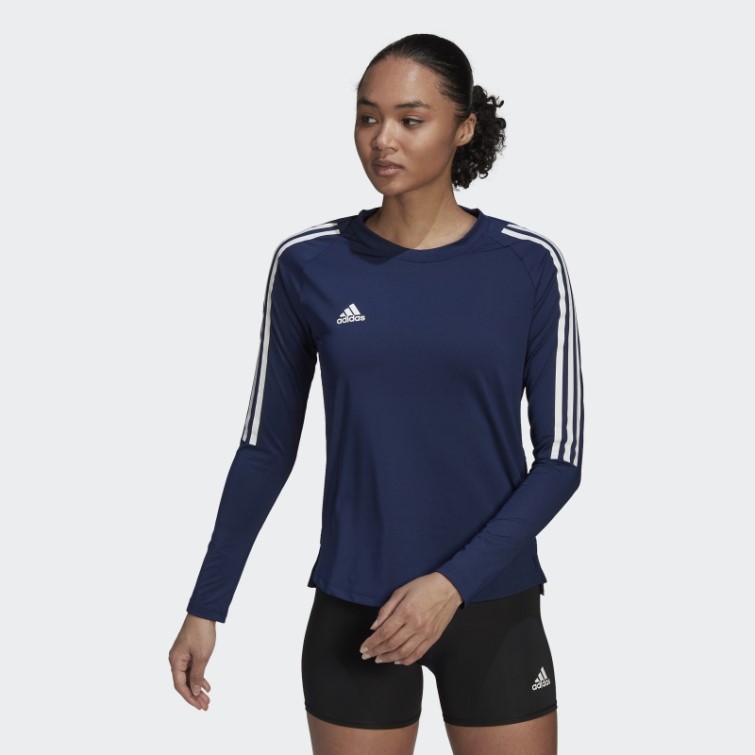 Maillot Manches Longues Hilo Bleu Marine Adidas