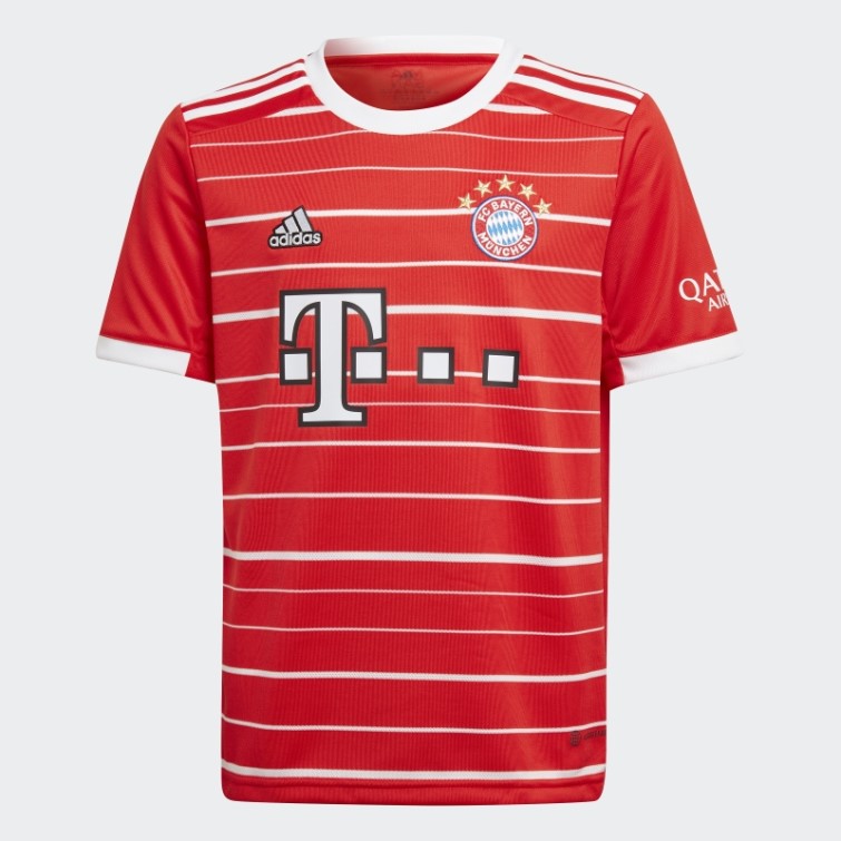 Maillot Domicile Fc Bayern 22/23 Rouge Adidas Chaud