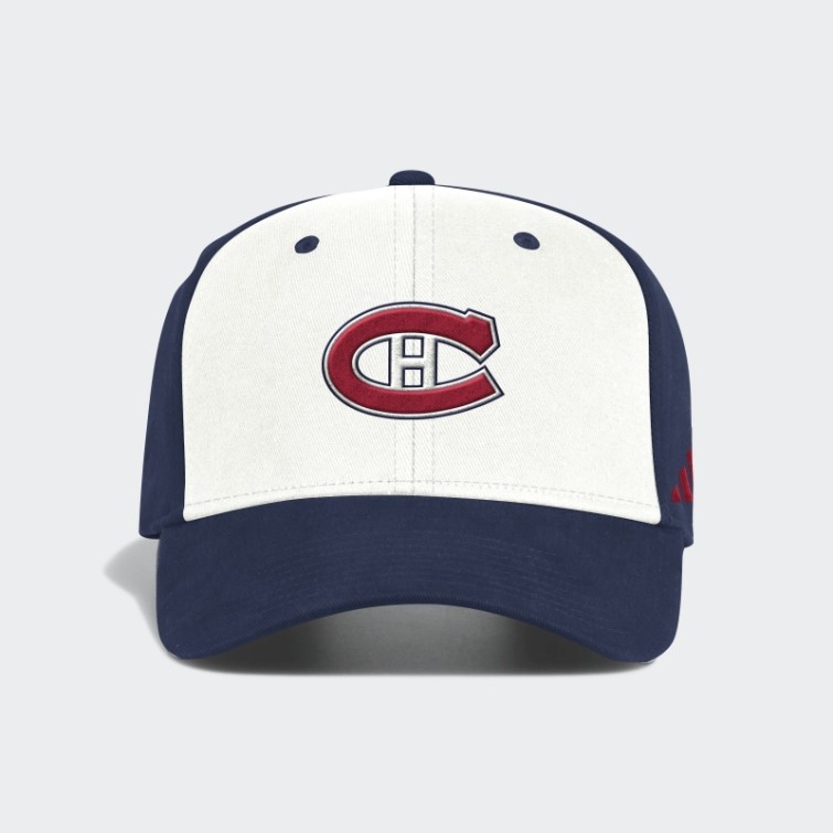 Chapeaux Canadiens Slouch Stretch Blanc Adidas